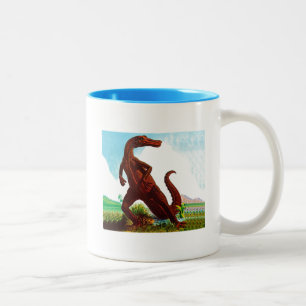 Hadrosaurus Dinosaur Zweifarbige Tasse