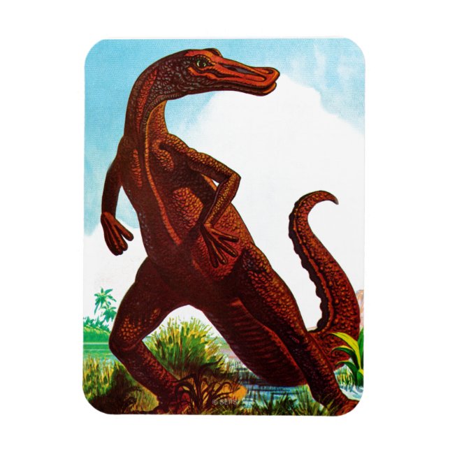 Hadrosaurus-Dinosaurier Magnet (Vertikal)