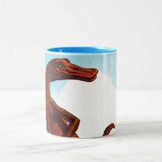 Hadrosaurus-Dinosaurier Zweifarbige Tasse