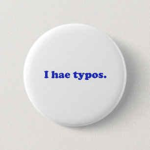 Hae I Typos - Blau Button
