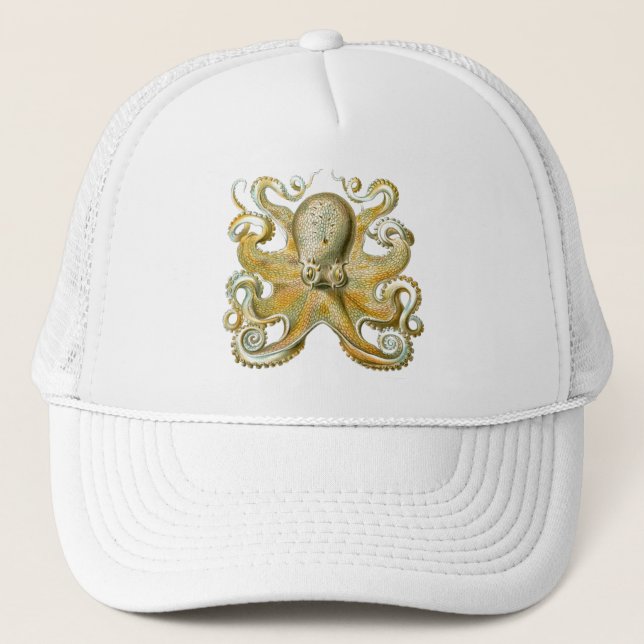 Haeckel Krake Truckerkappe (Vorderseite)