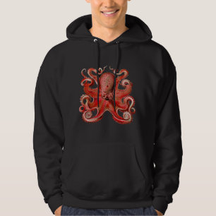 Haeckel Octopus rot Hoodie