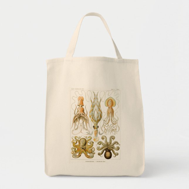 Haeckel Octopus Tragetasche (Vorne)