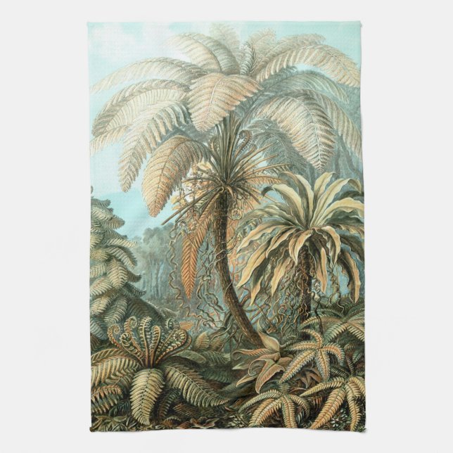 Haeckel Palmen Handtuch (Vertikal)