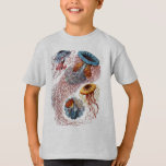 Haeckel Quallen T-Shirt<br><div class="desc">Vintage Haeckel Illustration der verschiedenen Arten der Quallen</div>