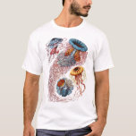 Haeckel Quallen T-Shirt<br><div class="desc">Vintage Haeckel Illustration der verschiedenen Arten der Quallen</div>