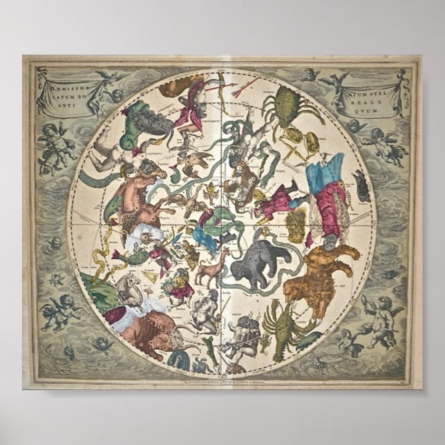 Haemisphaerium Stellatum Boreale Antiquum Poster (Vorne)