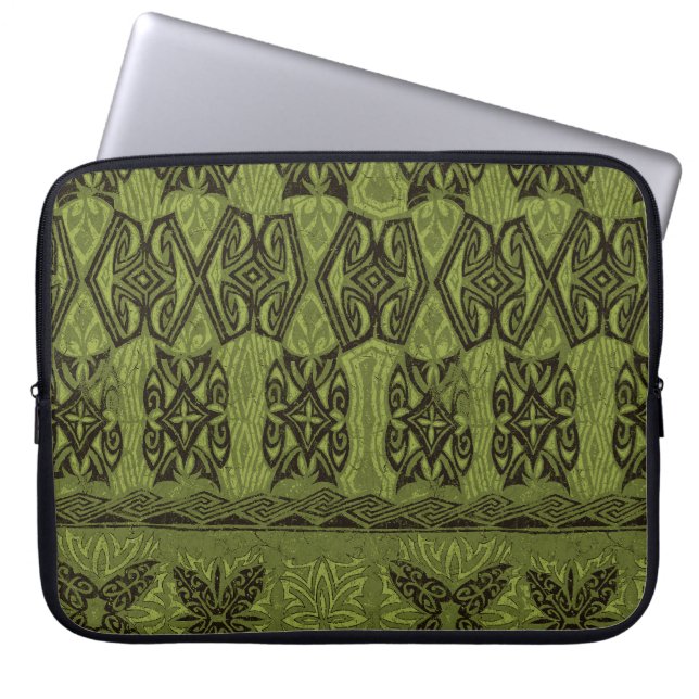 Haena Beach Hawaiian Primitive Neopren Wetsuit Laptopschutzhülle (Vorderseite)