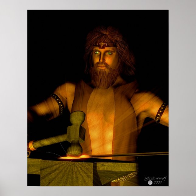 Haephestus - Gott der Schmiede Poster (Vorne)