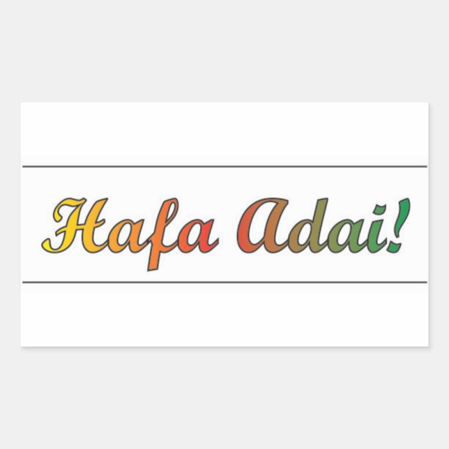 Hafa Adai Aufkleber (Vorderseite)