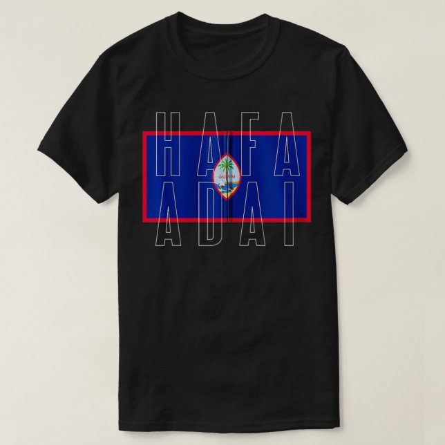 Hafa Adai Guam Zip T-Shirt (Design vorne)