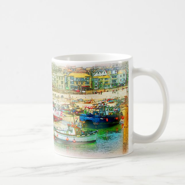 HAFEN ALS MALEREI KAFFEETASSE (Rechts)