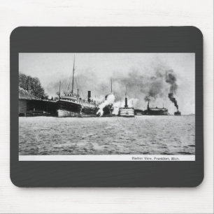 Hafen-Ansicht, Frankfort, Michigan Mousepad