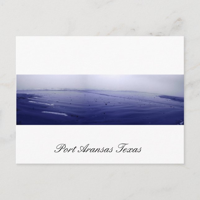 Hafen Aransas (panoramische) Nebel-Postkarte Postkarte (Vorderseite)
