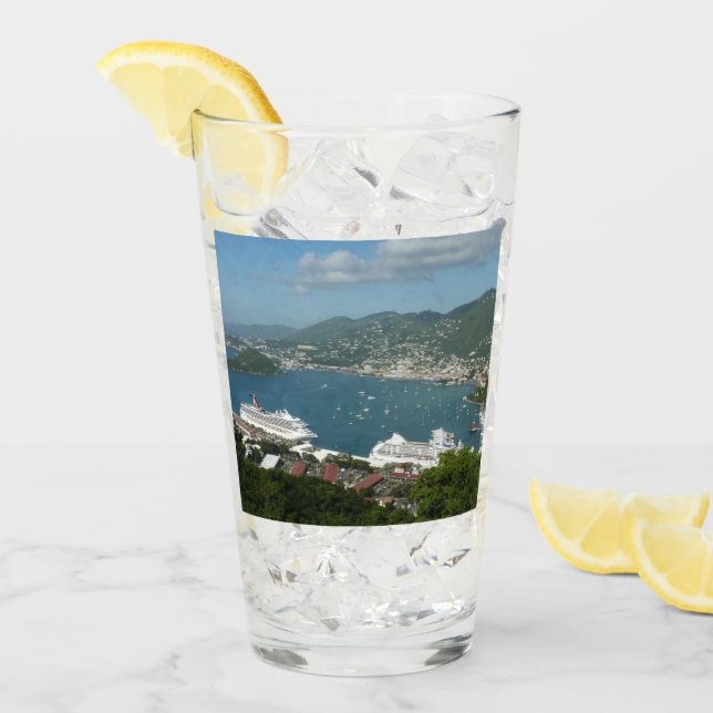 Hafen auf den St. Thomas-Inseln der US-Jungfrau Glas (Vorderseite Ice)