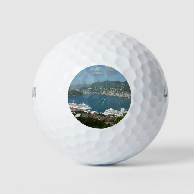 Hafen auf den St. Thomas-Inseln der US-Jungfrau Golfball (Vorderseite)