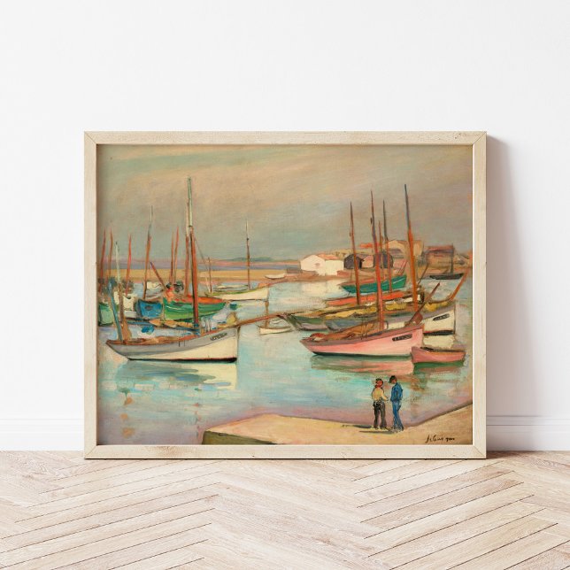 Hafen auf der Insel Yeu | Henri Lebasque Poster (Von Creator hochgeladen)