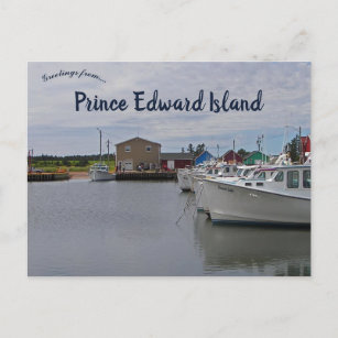 Hafen auf der Prince Edward Island Kanada Postkarte