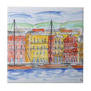 Hafen, Bastia  Korsika, Frankreich Fliese