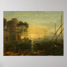 Hafen bei Sunset - Claude Lorrain Kunst und Kultur
