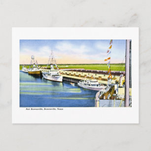 Hafen Brownsville, Brownsville, Texas Postkarte