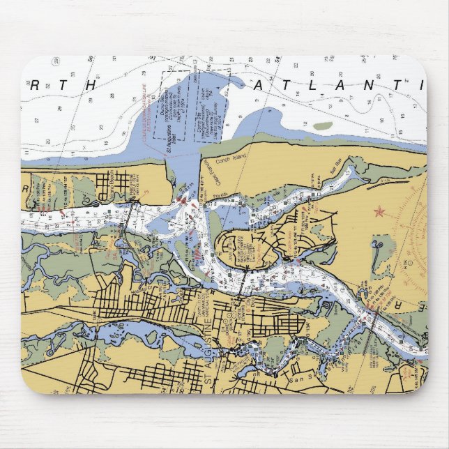 HAFEN-Diagramm mousepad St Augustine FL See (Vorne)