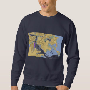 HAFEN-Diagramm-Shirt Bostons MA See Sweatshirt