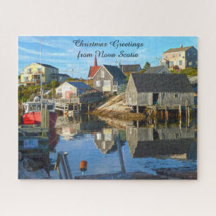 Hafen Einstellung Nova Scotia. Jigsaw Puzzle