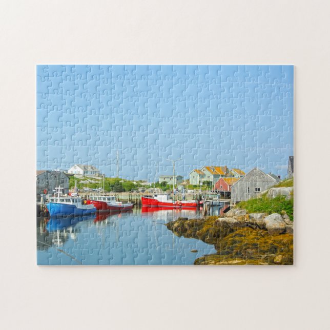Hafen Einstellung Nova Scotia. Puzzle (Horizontal)