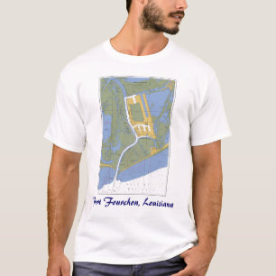 Hafen Fourchon, Louisianaseediagramm-T - Shirt