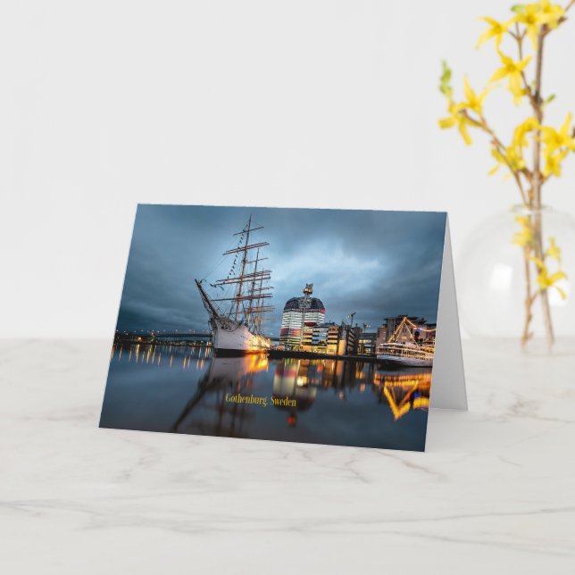 Hafen Göteborg, Schweden Karte (Gelbe Blume)