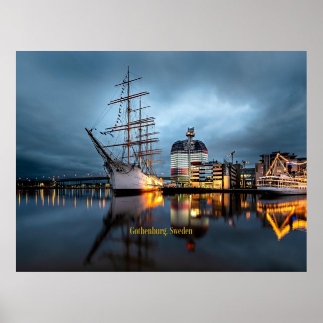 Hafen Göteborg, Schweden Poster (Vorne)