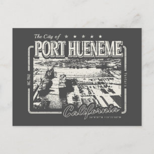 HAFEN HUENEME KALIFORNIEN VINTAGE - MARINESTÜTZPUN POSTKARTE