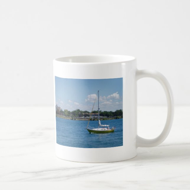 Hafen-Hurone-Segelboot Tasse (Rechts)