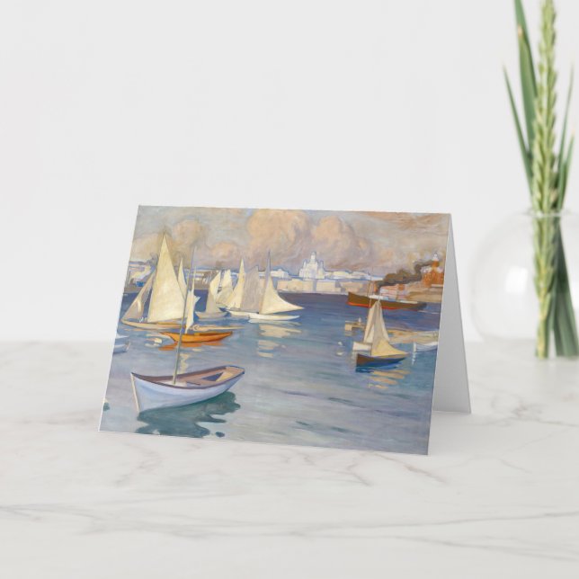 Hafen in Helsinki | Albert Edelfelt Karte (Vorderseite)