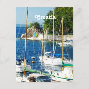 Hafen in Kroatien Postkarte