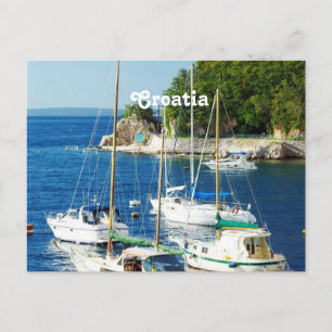 Hafen in Kroatien Postkarte