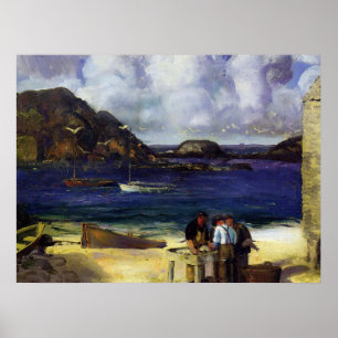 Hafen in Monhegan - George Bellows - 1913 Poster