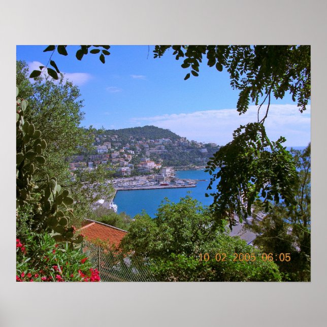 Hafen in Nizza, Frankreich Poster (Vorne)