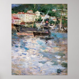 Hafen in Nizza Poster