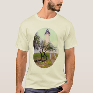 Hafen-Isabellfarbe-Leuchtturmt-stück T-Shirt