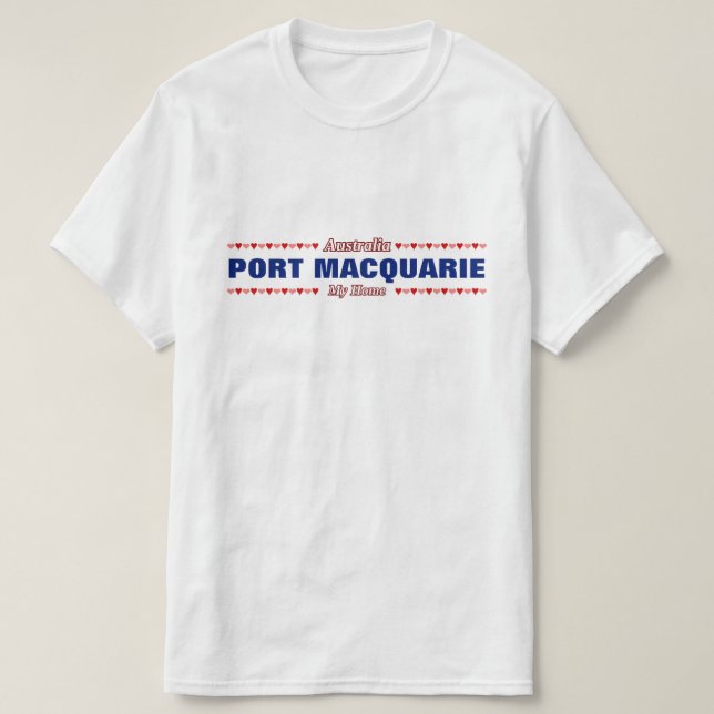 HAFEN MACQUARIE - Mein Zuhause - Australien; T-Shirt (Design vorne)
