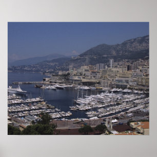 Hafen, Monte Carlo, Côte d'Azur, Cote d'3 Poster