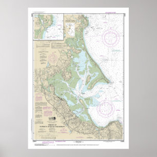 Häfen Plymouth, Kingston und Duxbury Chart Poster