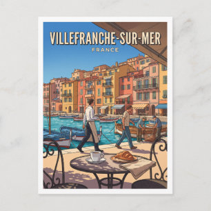 Hafen Port de la Santé Villefranche-sur-Mer Frankr Postkarte