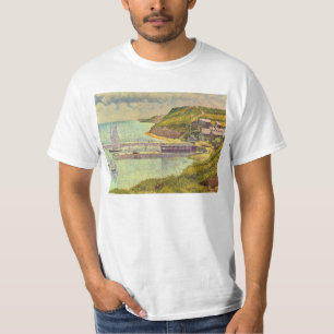 Hafen Port-en-Bessin bei Flut von Georges Seurat T-Shirt