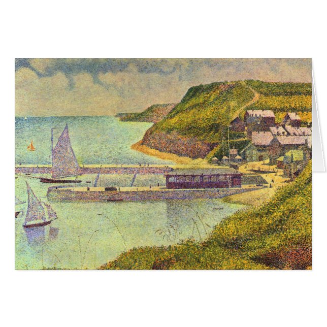Hafen Port-en-Bessin Hochtide von Georges Seurat (Vorderseite (Horizontal))