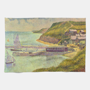 Hafen Port-en-Bessin Hochwasser von Georges Seurat Handtuch