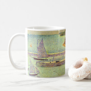 Hafen Port-en-Bessin Hochwasser von Georges Seurat Tasse