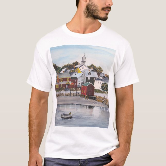 Hafen Portsmouth, New Hampshire T-Shirt (Vorderseite)